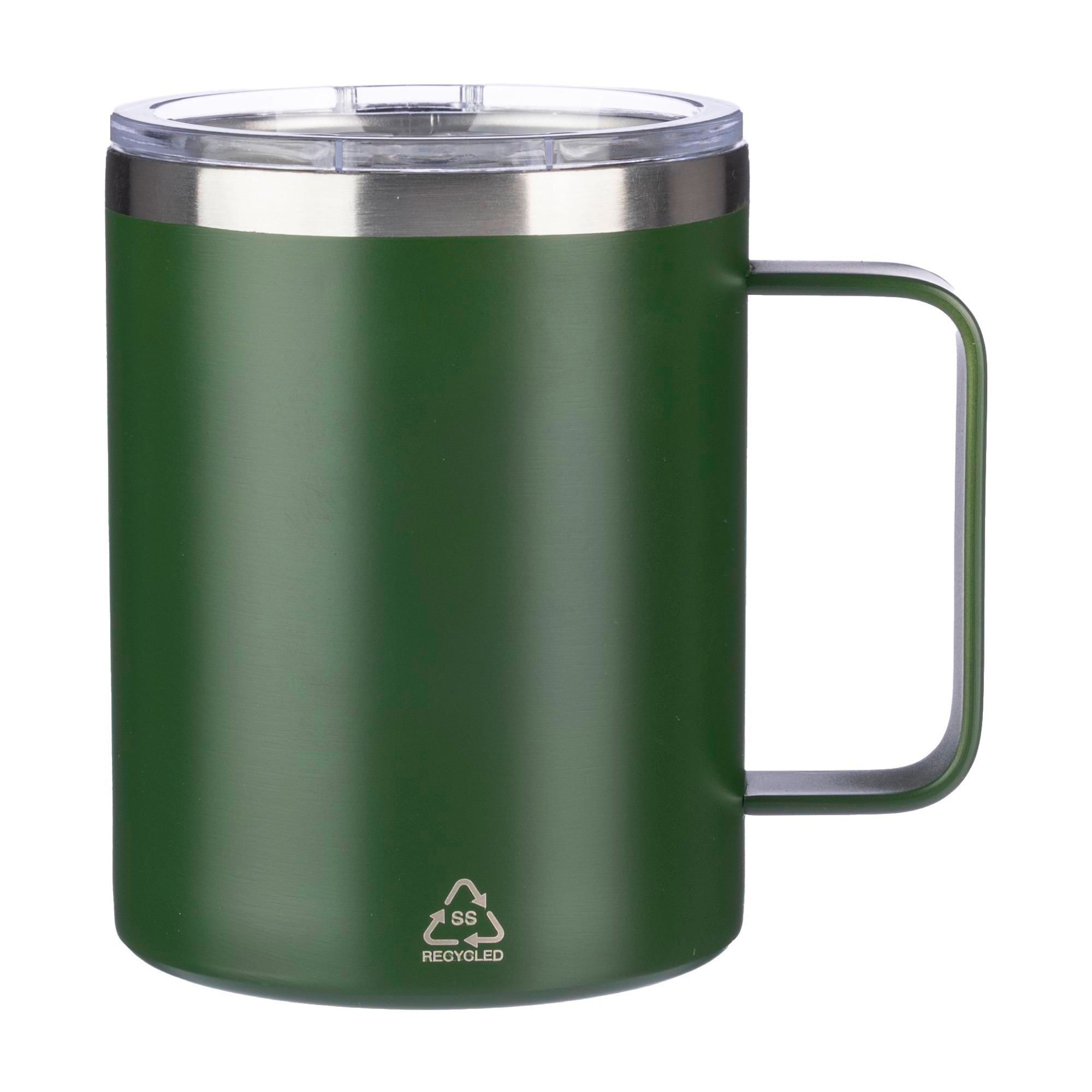 Double-walled travel mug Renate – 300 ml, green