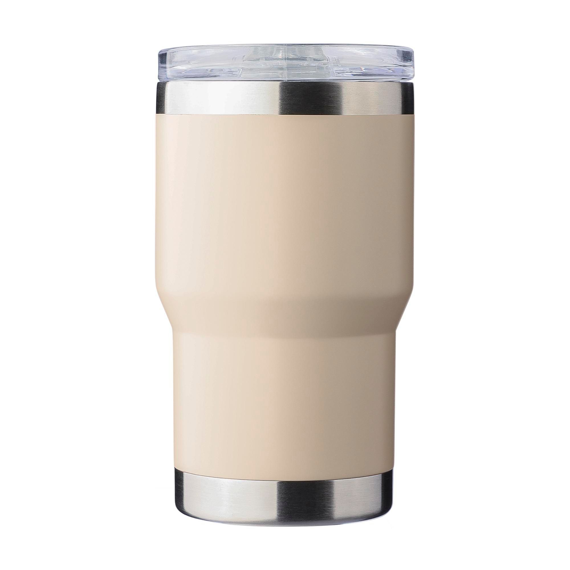 Gobelet thermos Ayen – Inox – 350 ml – Revêtement céramique, beige