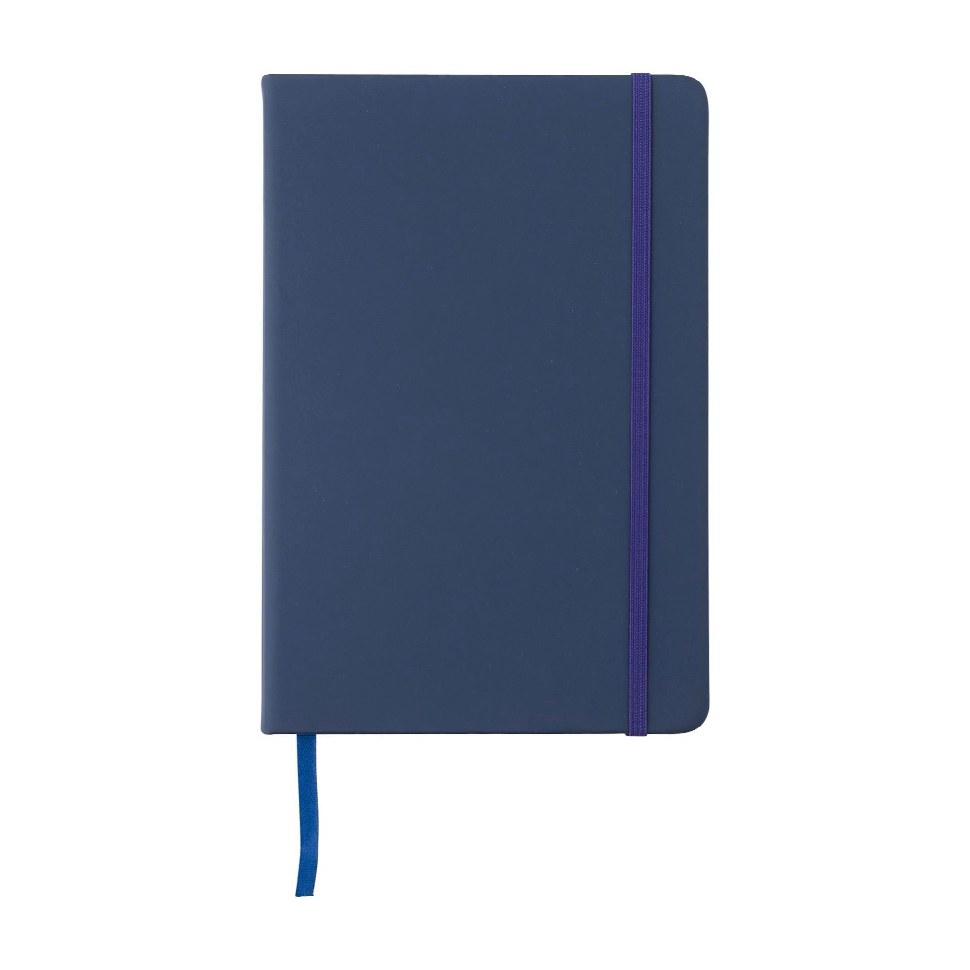 Notebook Eva – PU – A5 – Lined, blue