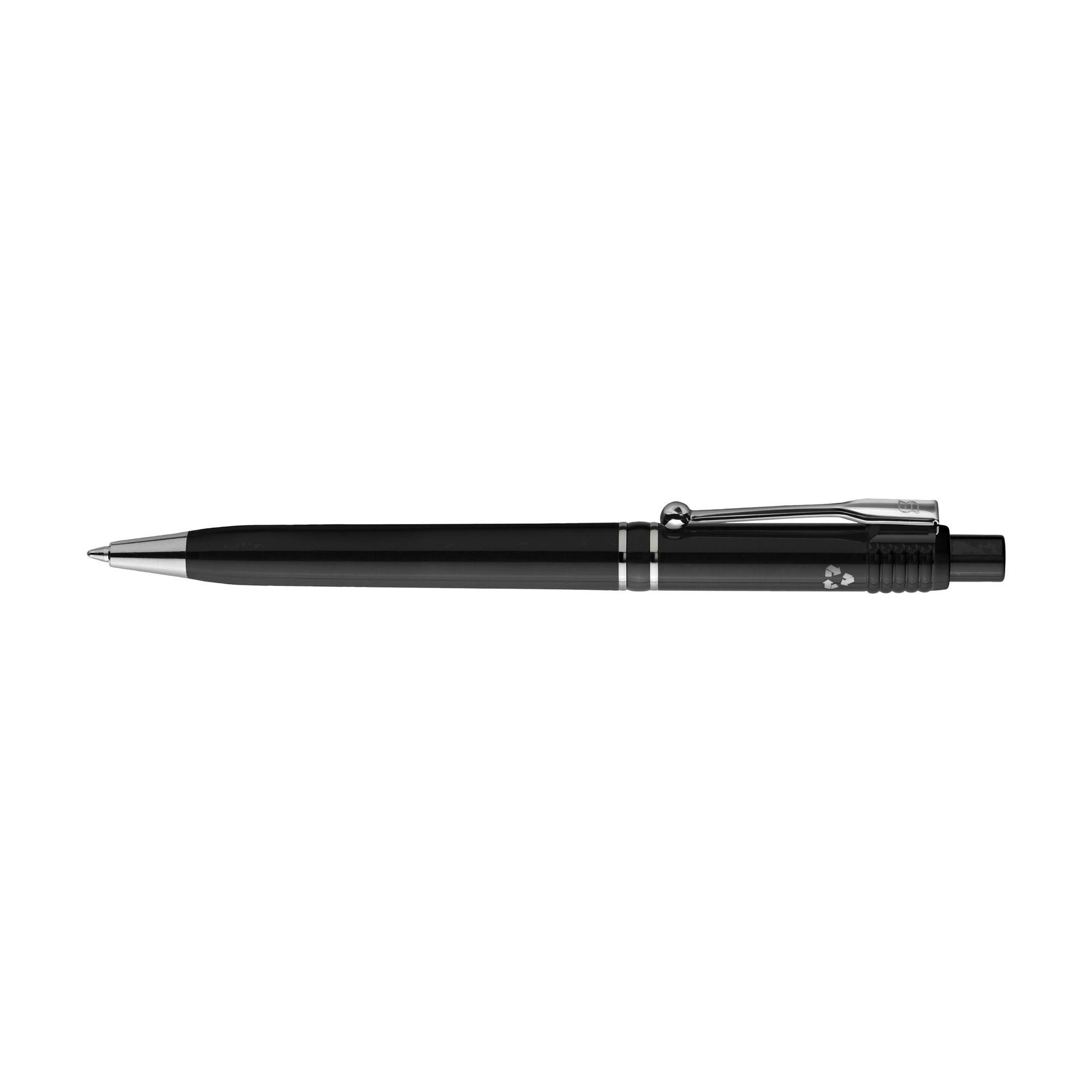 Stilolinea Raja Chrome Ballpen – Recycled, black