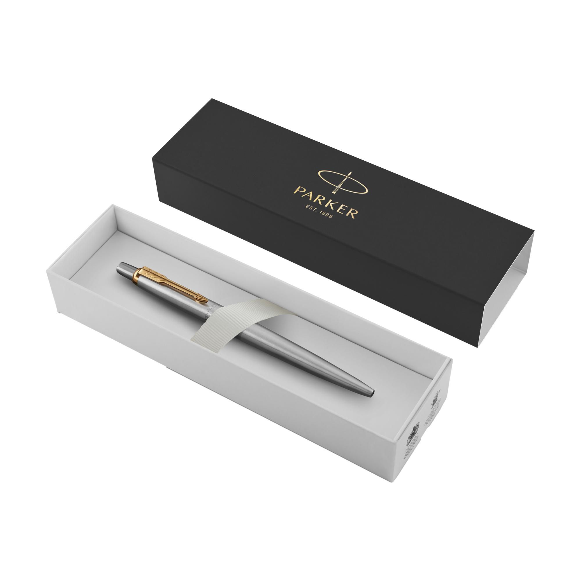 Parker Jotter Ballpen – Recycled Steel – Blue ink, silver
