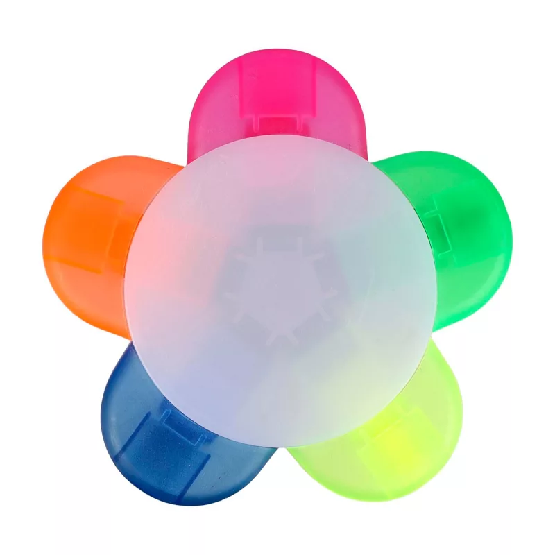 Highlighter set Brodie – Plastic – 5 colors, custom/multicolor