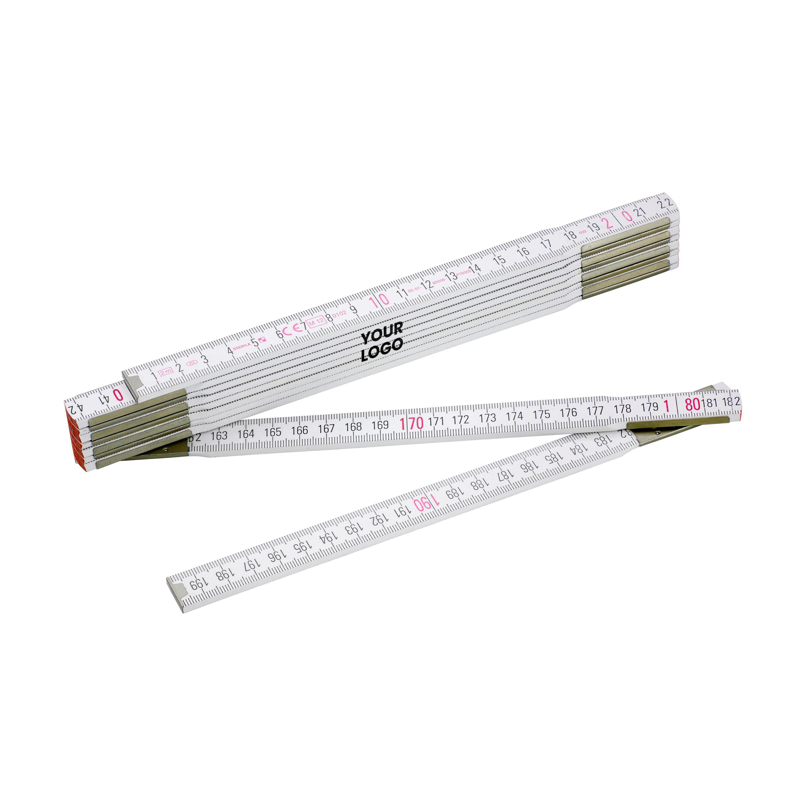 Stabila mètre pliant Jason – Série 600 – 2 m, blanc