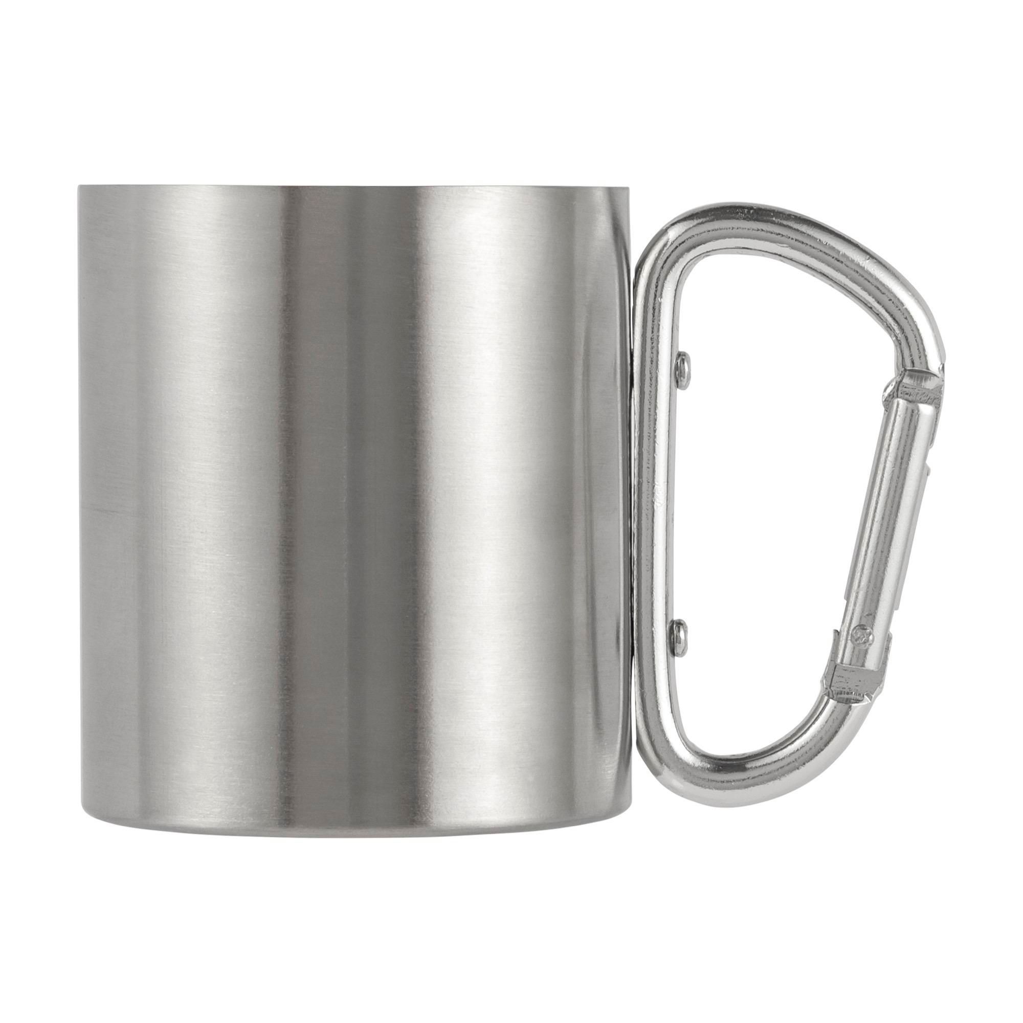 Travel mug Nella – 185 ml, silver