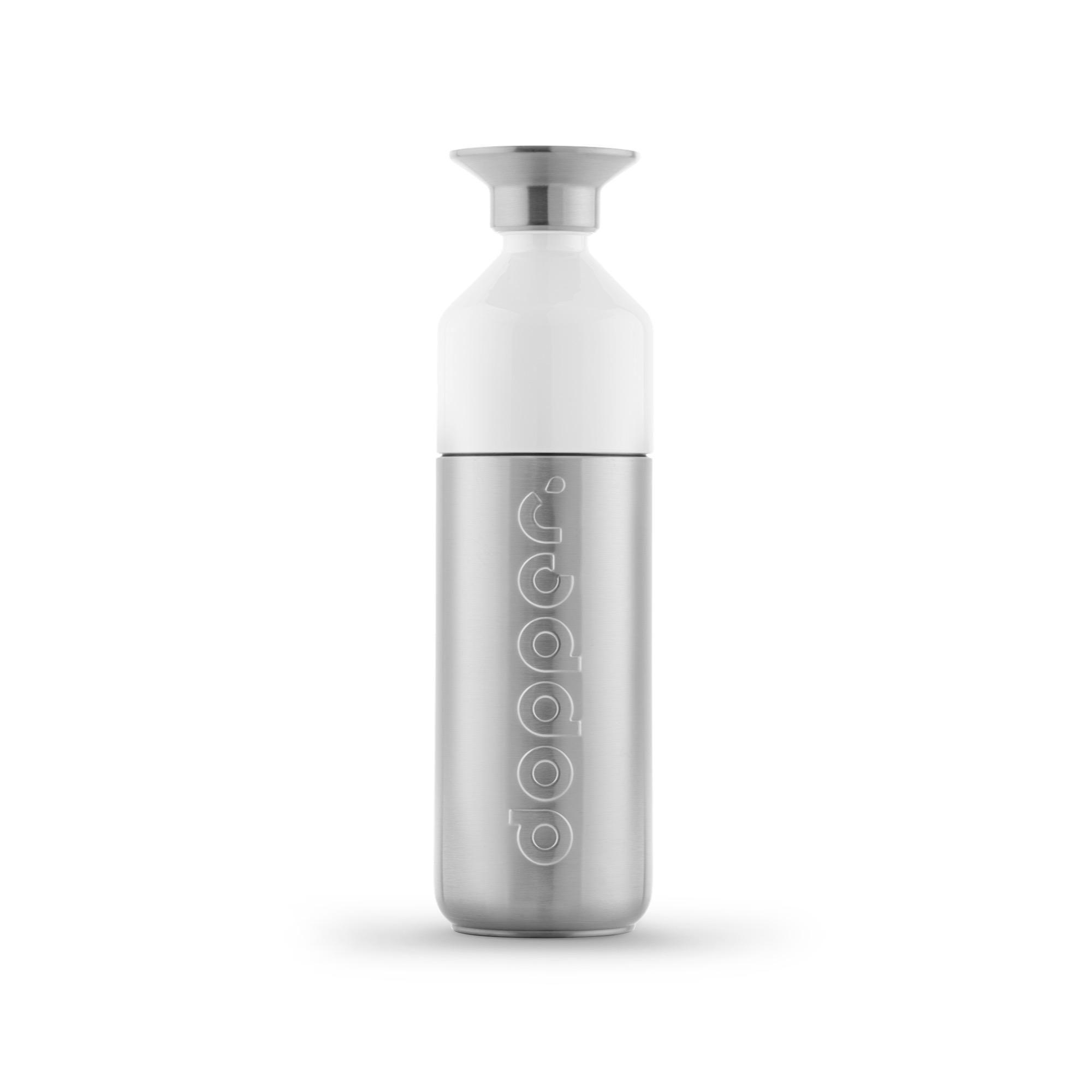 Dopper Steel – 800 ml, silver/white