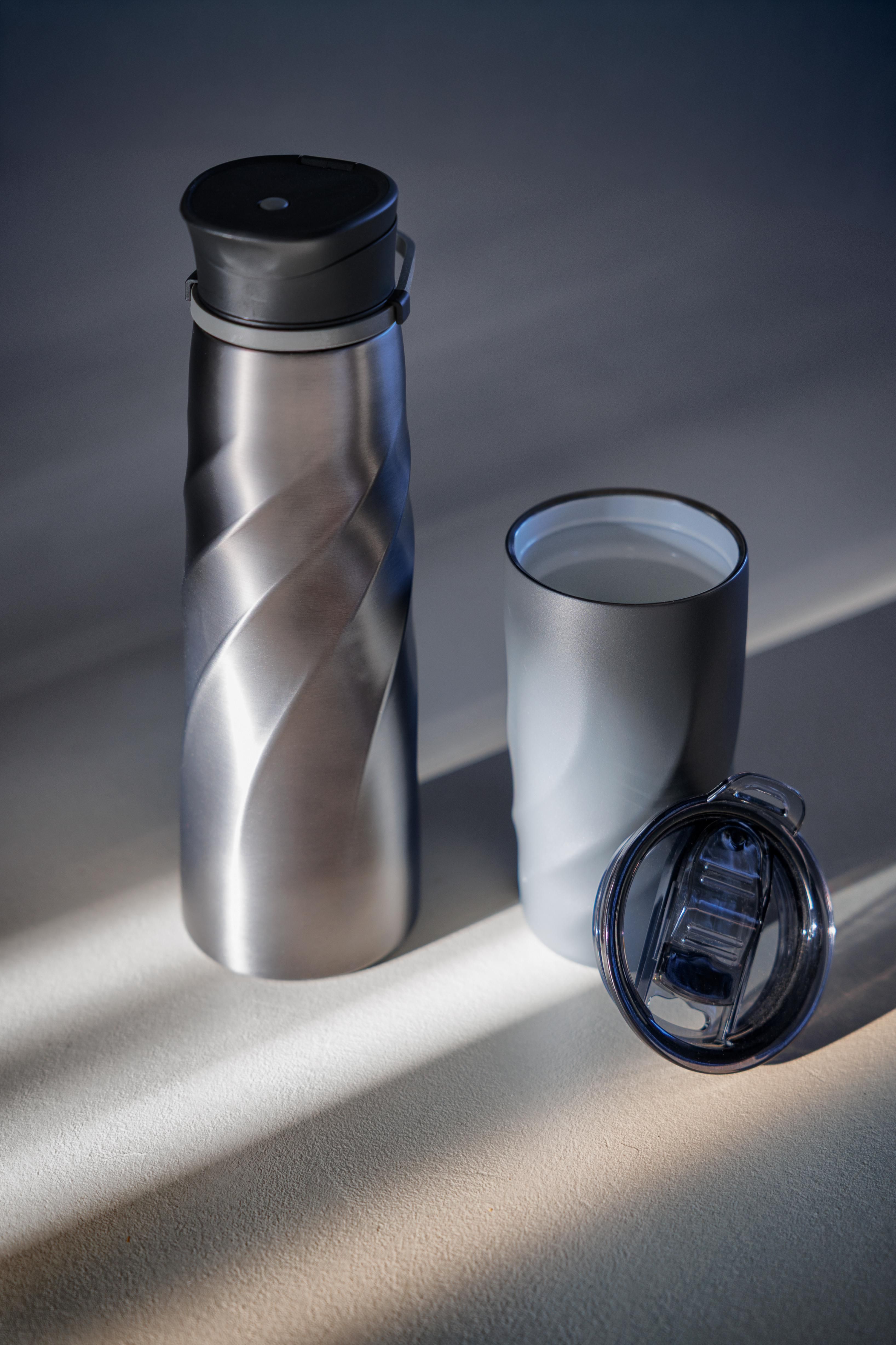 BrandCharger drinking bottle Vortex Athletica – 1 l, gun metal