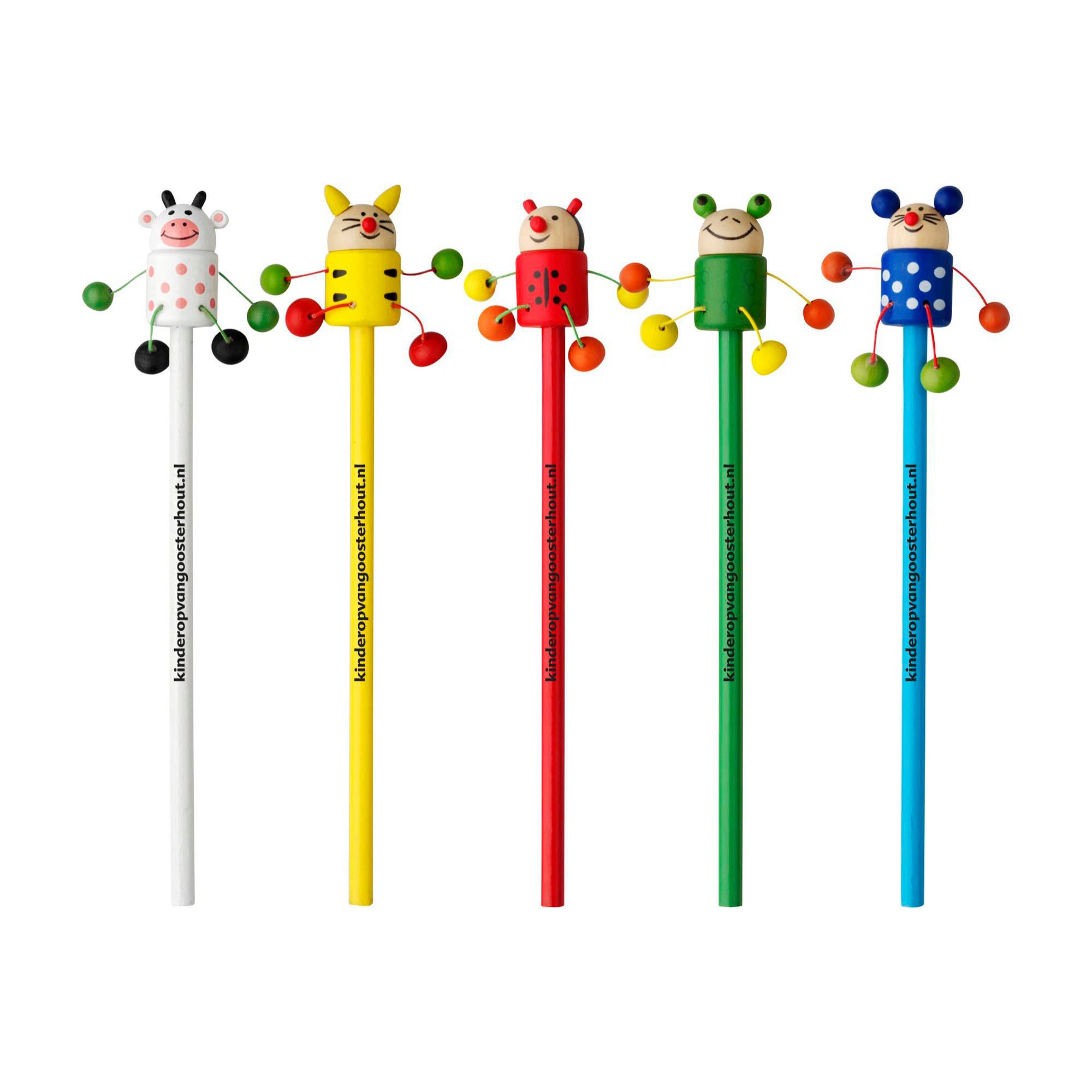 Bleistift George – Tiermotiv, custom/multicolor