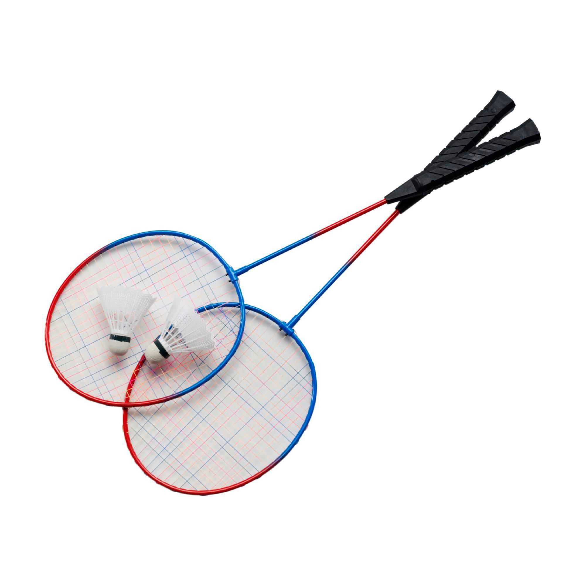 Set de badminton Wendy – 2 raquettes – 2 volants, custom/multicolor