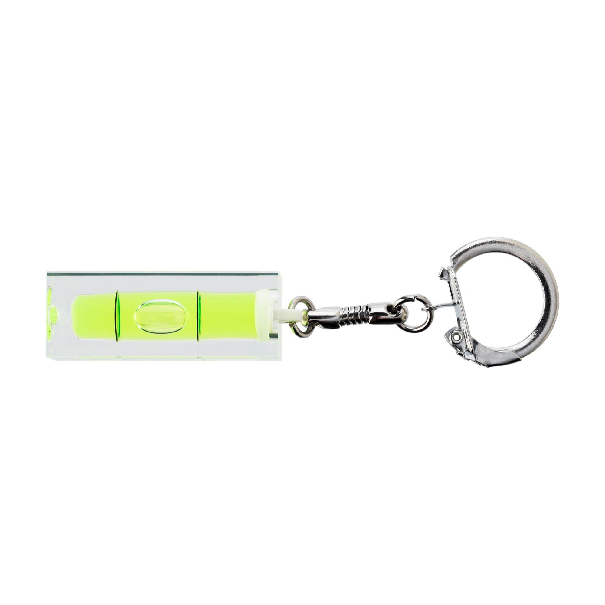 Key chain with spirit level Katinka, neutral