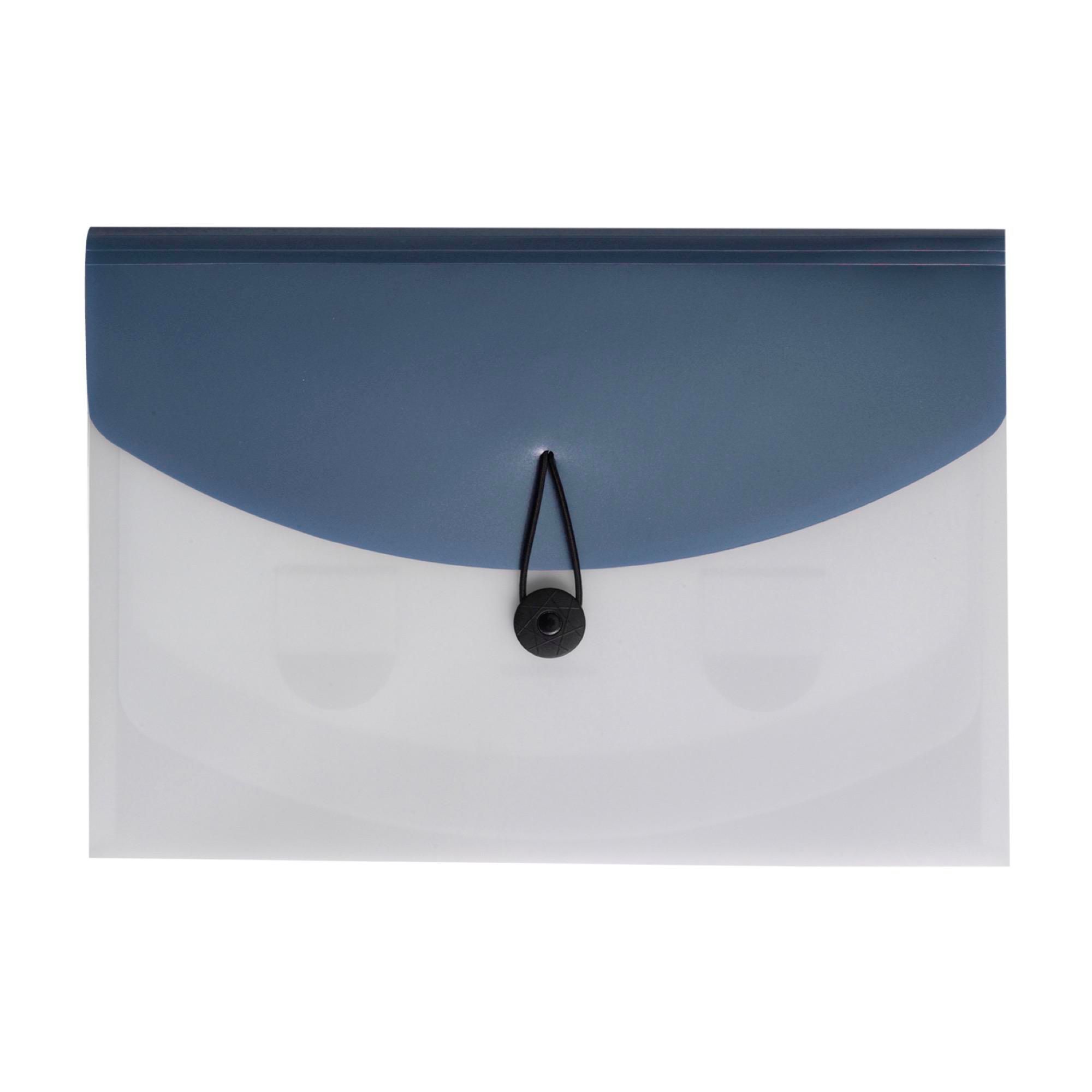 Sac à documents Louise – Plastique – A4 – Extensible, bleu clair