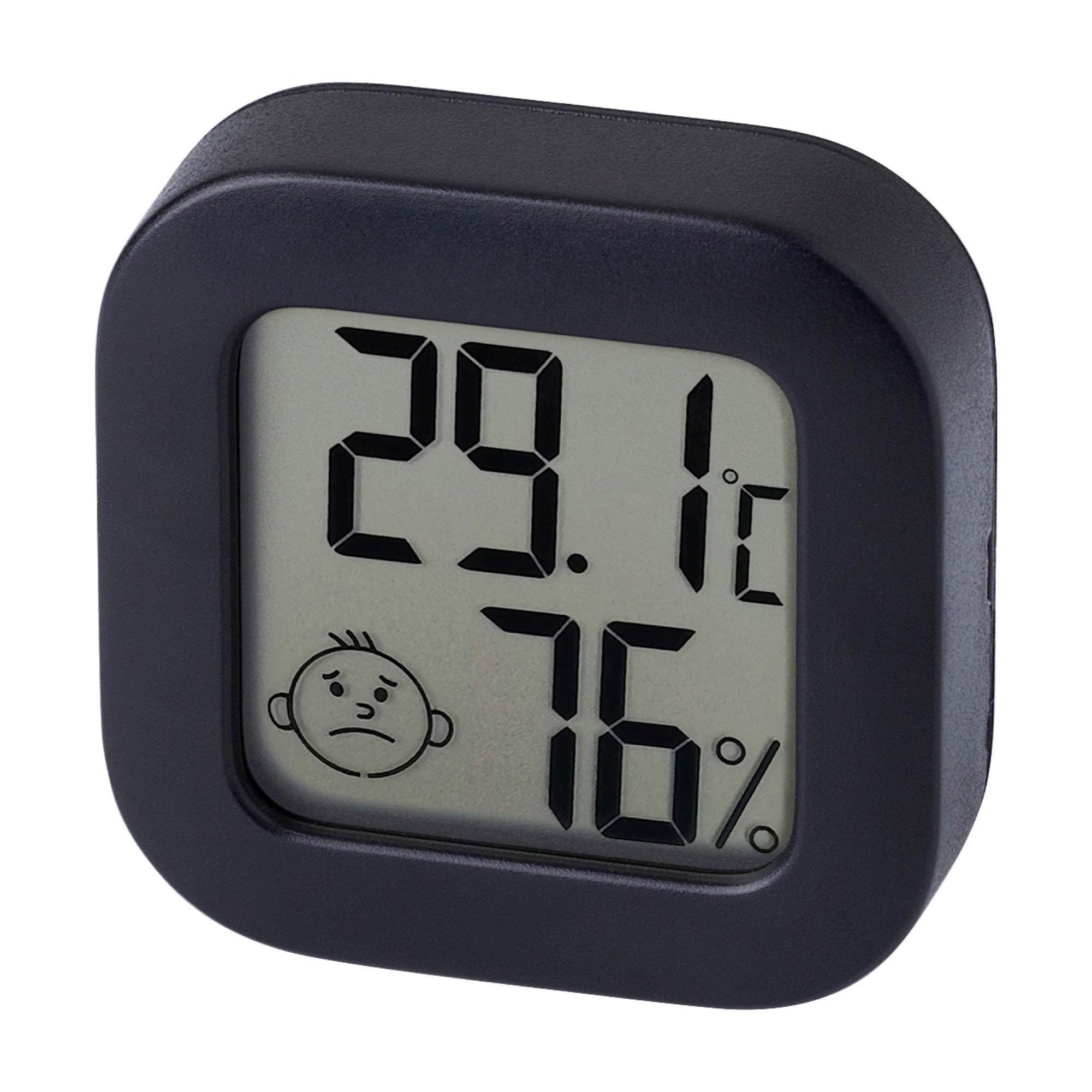 Hygrometer Kinsley – Plastic – 4 cm, black