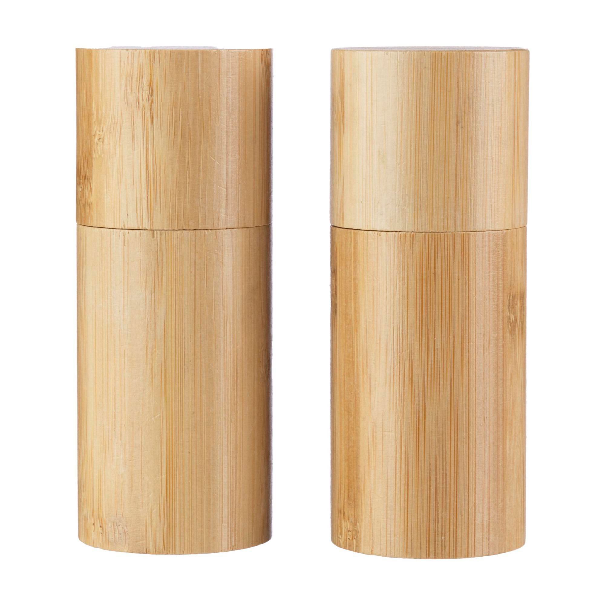 Set de moulins à sel et poivre Christine – Bambou – 2 pcs, brun