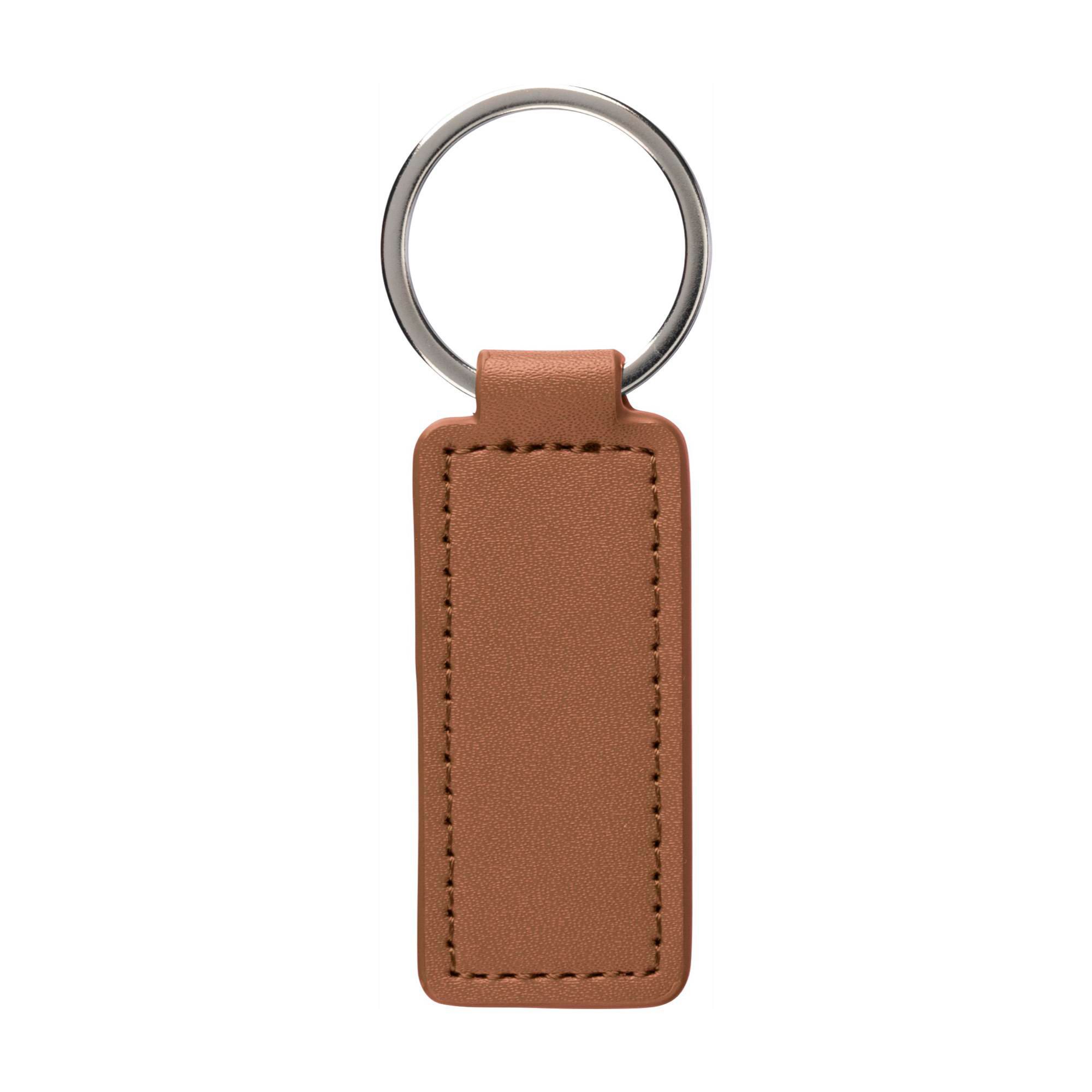 Keychain Sabrina – Apple leather and synthetic leather, brown