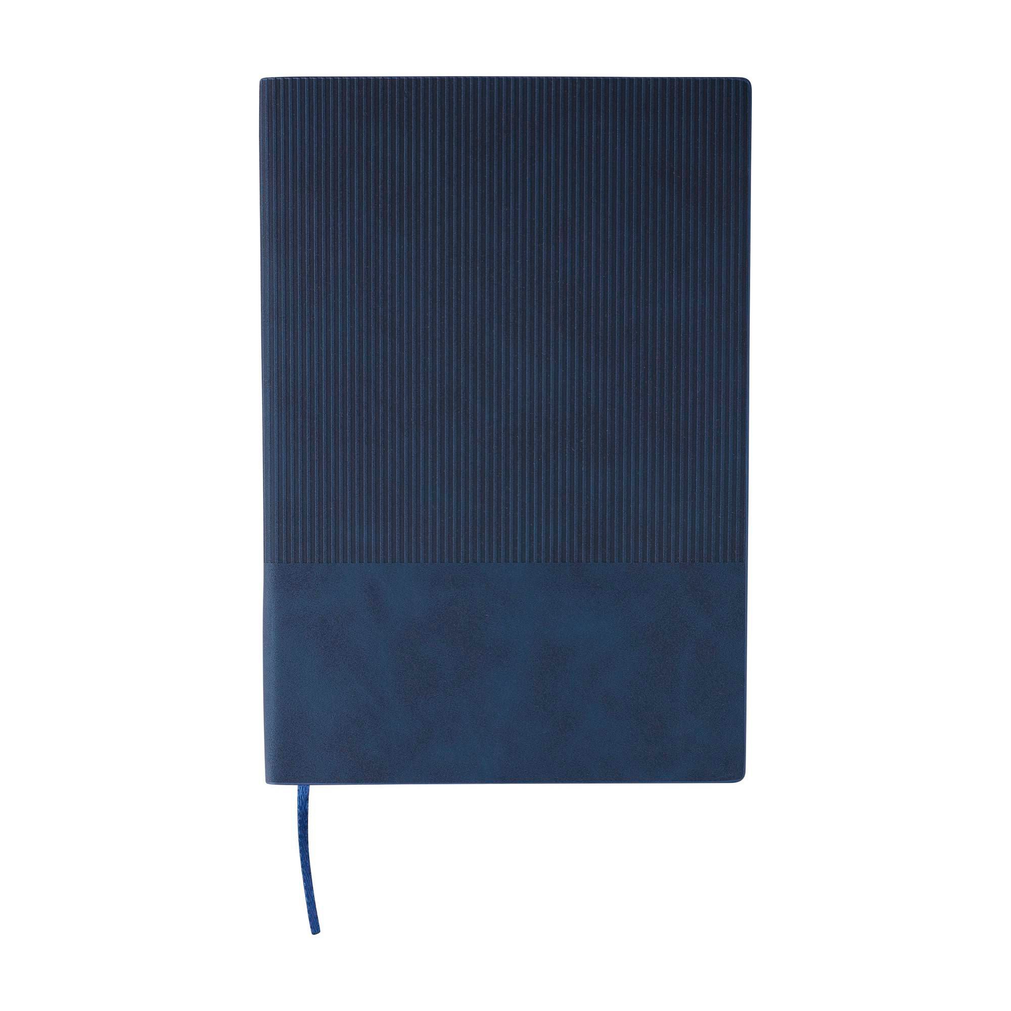 Carnet de notes Elian – Simili-cuir – A5 – Ligné, bleu