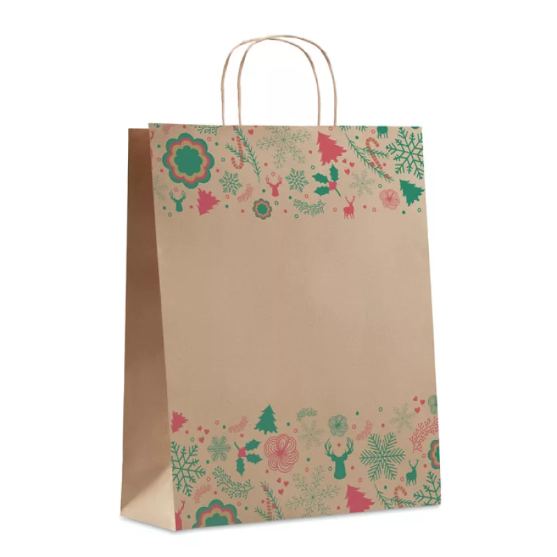 Geschenktüte, groß, Beige