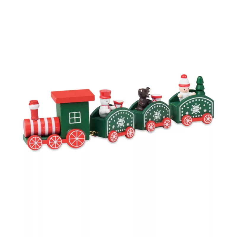 Wooden Christmas train, Mix Colour