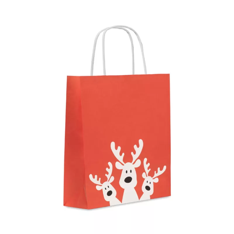Geschenkpapiertüte, klein, Rot