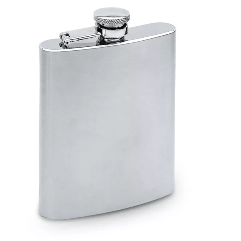 Grande flasque en inox mat, Argent Mat