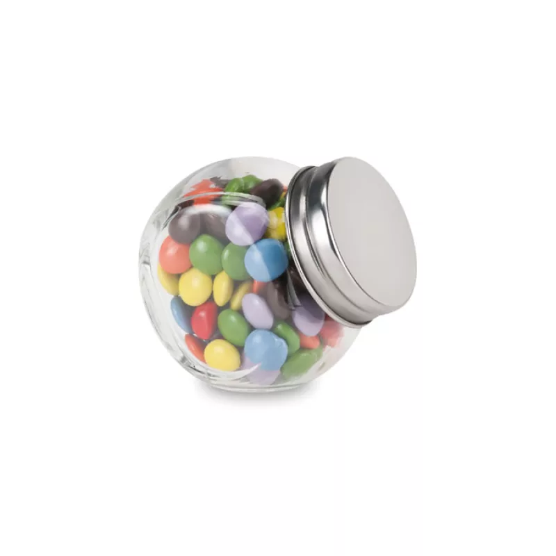 Schokolinsen im Glasspender, Multicolour