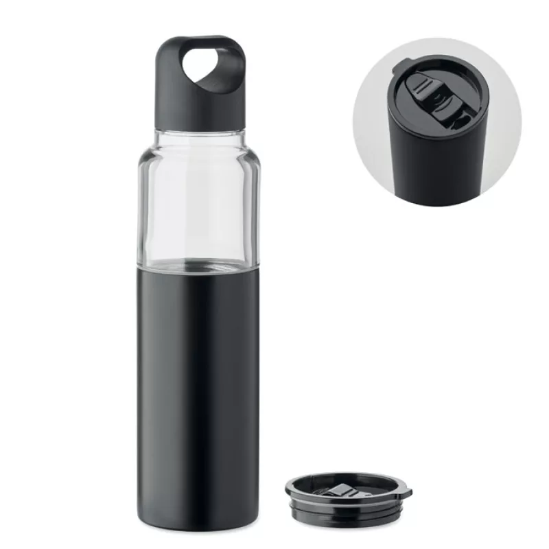 2in1 Flasche 610ml, Schwarz