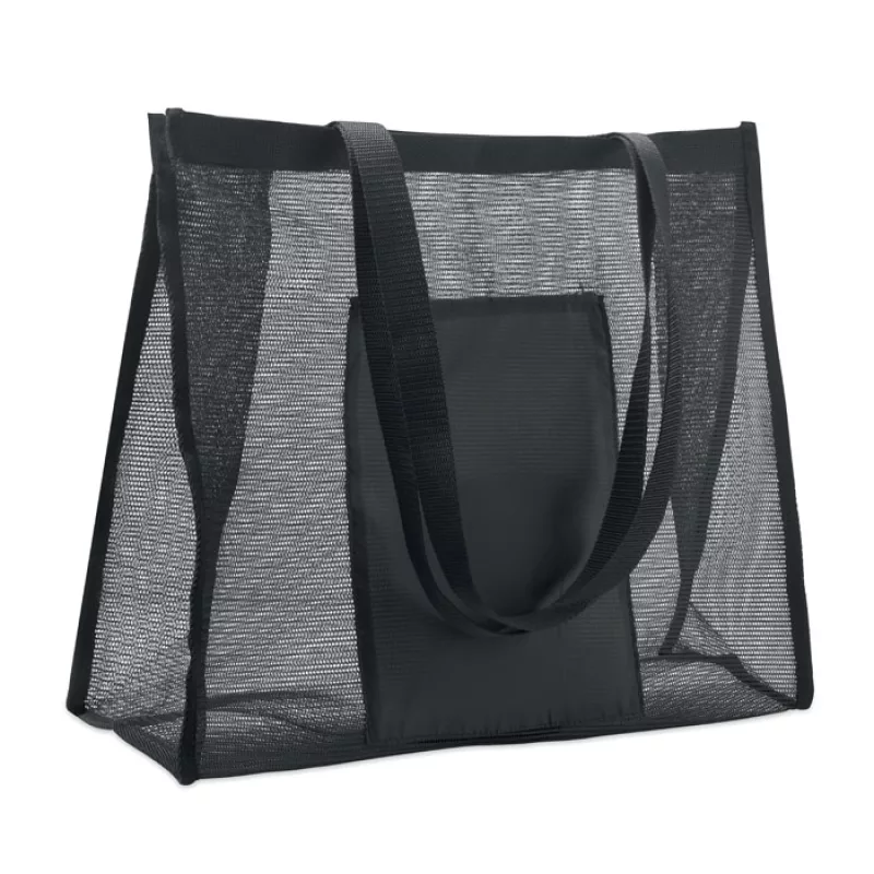 RPET mesh shopping bag, Black