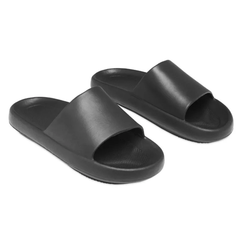 Badeschlappen Größe 42/43, Schwarz