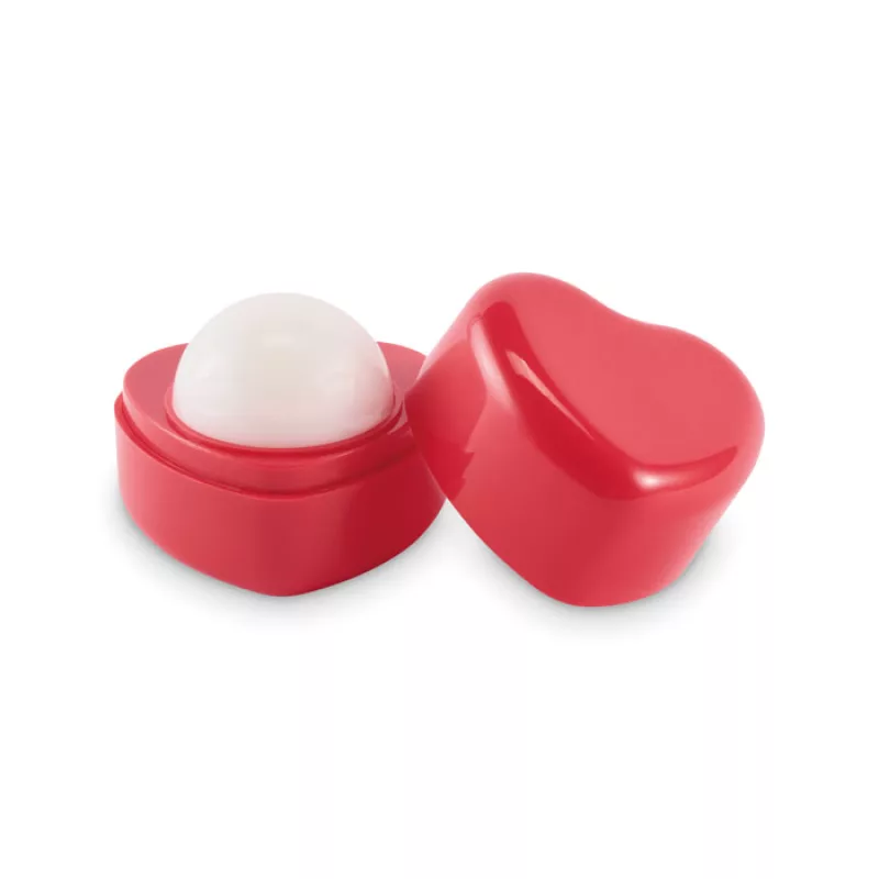 Baume à lèvres vegan en coeur, Rouge
