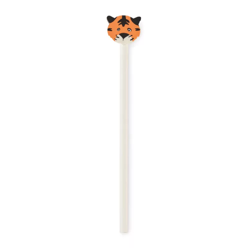 Crayon en bois en forme d'animal, Blanc
