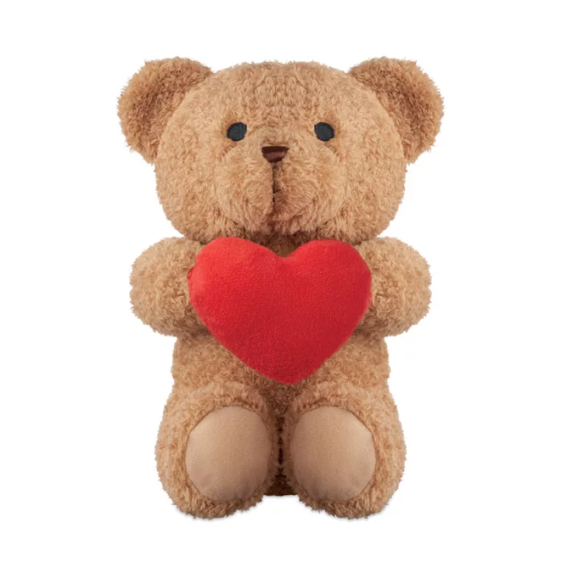 Teddybär mit Herz 23cm, Rot