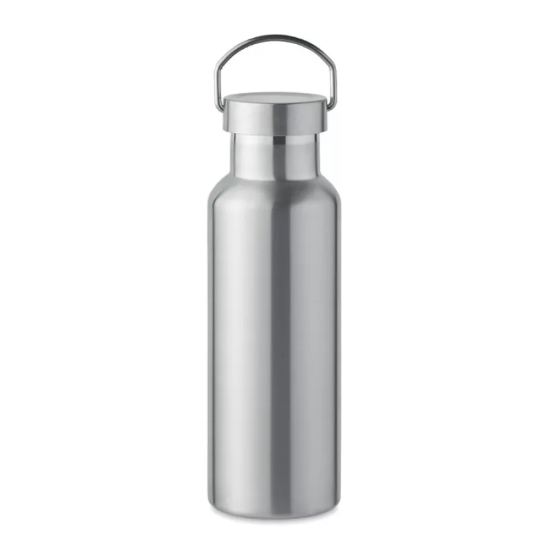 Double wall bottle 500 ml, Matt Silver