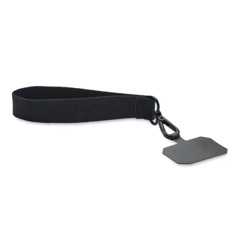 Polyester phone wrist strap, Black