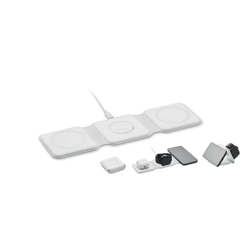 Foldable charging station, White