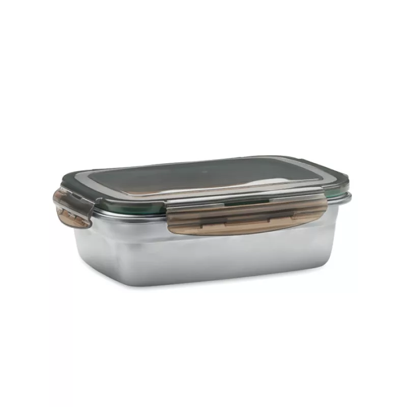 Lunch box 850 ml, Transparent Grey