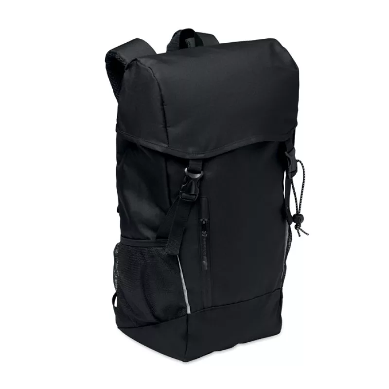 RPET-Rucksack 15L, Schwarz