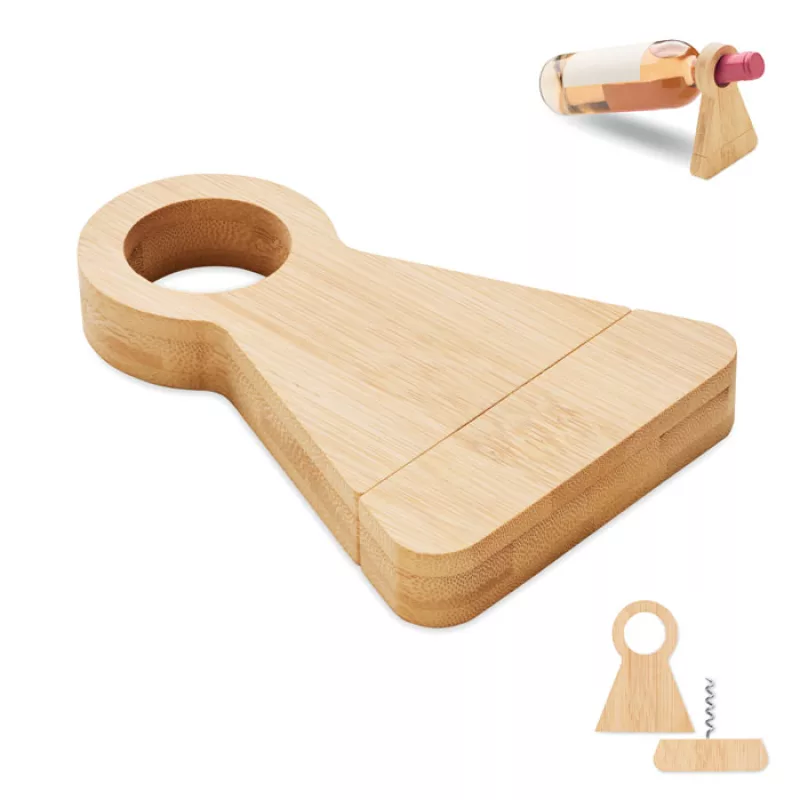 Support décapsuleur en bambou, Bois