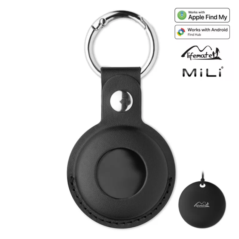MILI item finder with PU case, Black