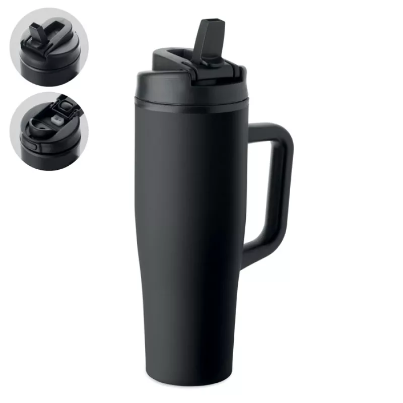 Gobelet double paroi 900ml, Noir