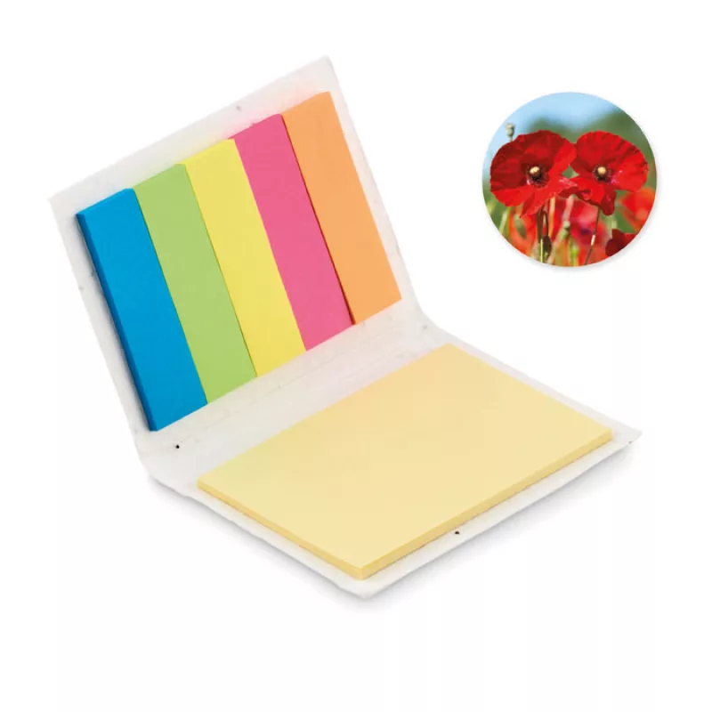 Samenpapier Memoblock, Weiß
