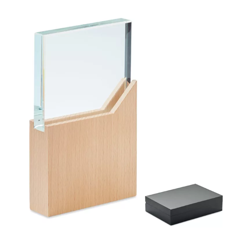 Plaque trophée, Bois
