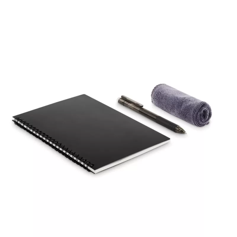 Carnet A5 papier effaçable, Noir