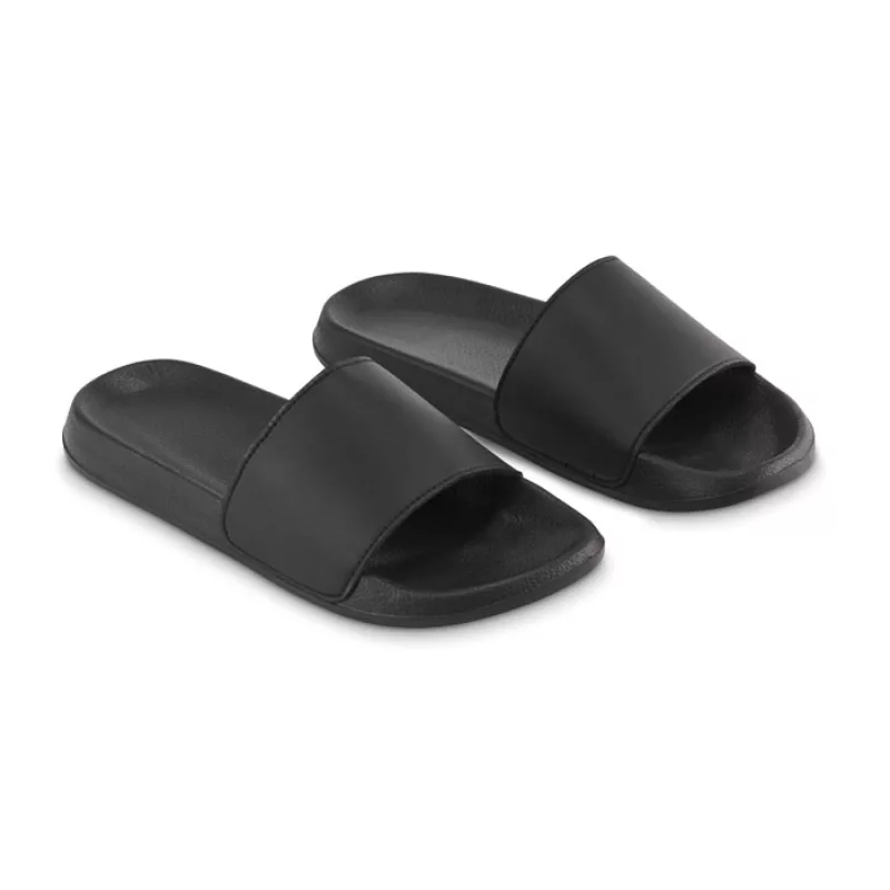 Badeschlappen Größe 42/43, Schwarz