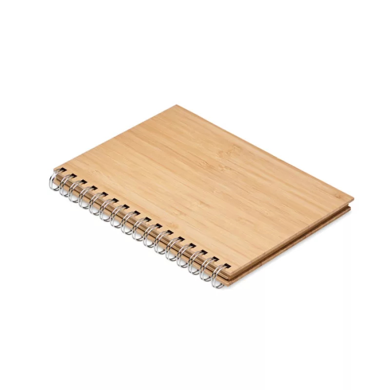 Carnet à spirale A5 en bambou, Bois