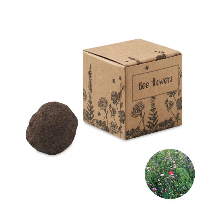 Bombe graines fleurs d'abeille, Beige