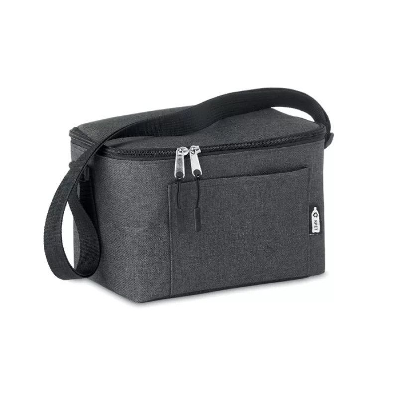 600D RPET Cooler bag for cans, Black
