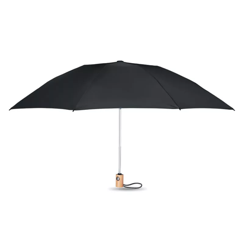 Regenschirm 23''RPET, Schwarz