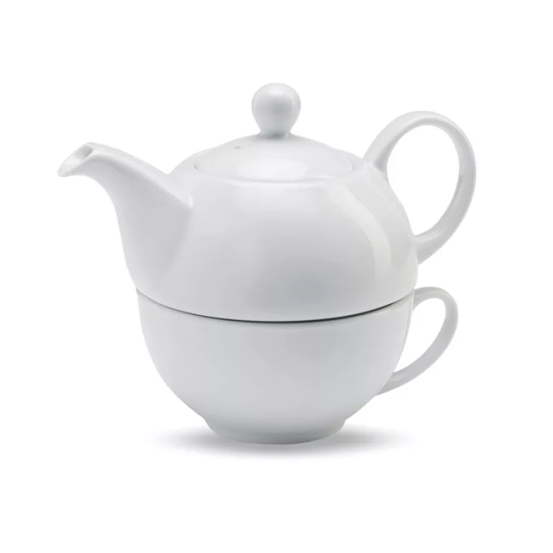 Teapot and cup set 400 ml, White