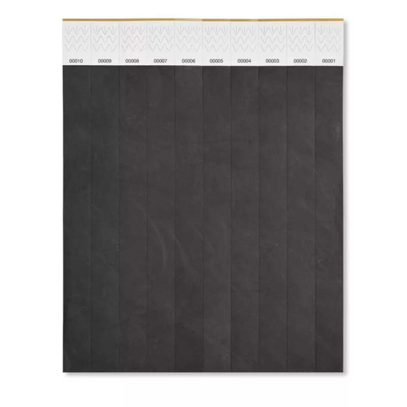 Tyvek® Event Armband, Schwarz