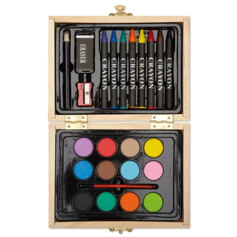 Set de peinture compacte, Bois