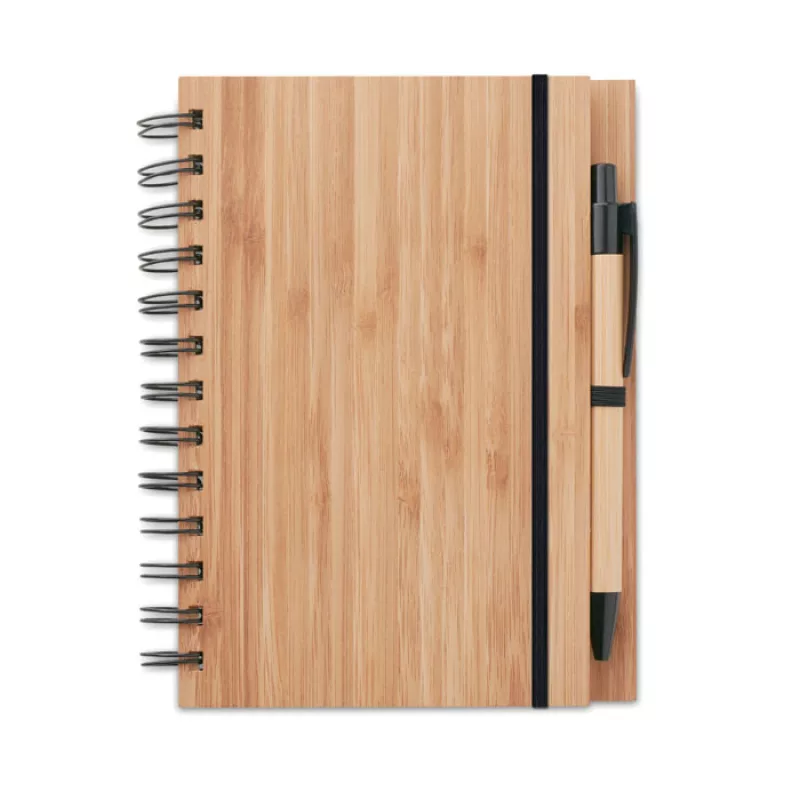 Notizbuch Bambusdeckel, Holz