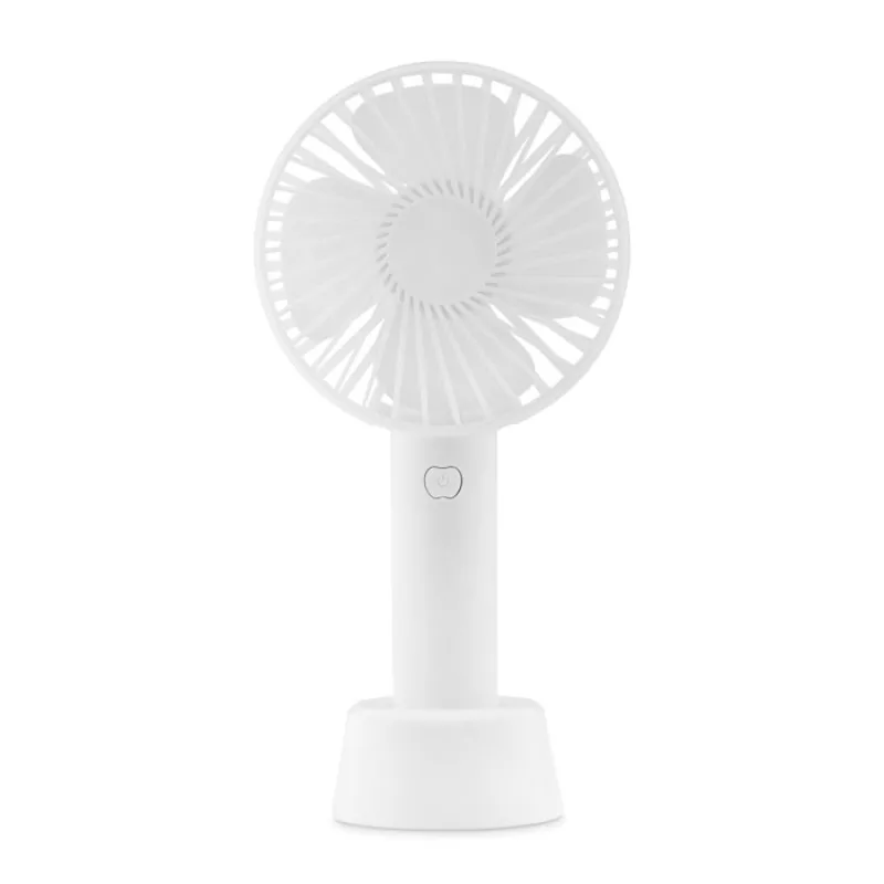 USB desk fan with stand, White